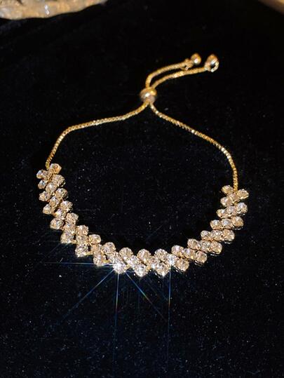 Andkiss سوار براقة مكعب زركونيا زخرفة للنساء الزخرفة اليومية قطعة واحدةرمضان