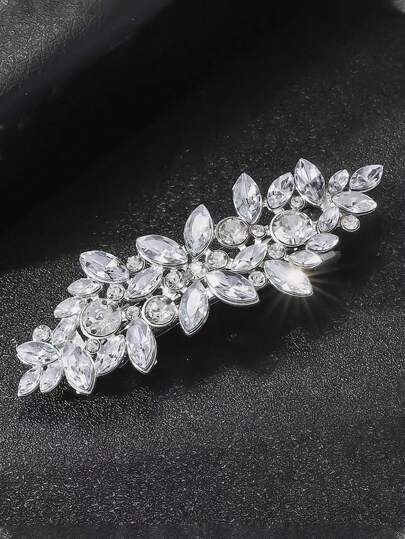 1 قطعة كليب شعر معدني فاخر للنساء للاستخدام اليومي الكاجوال، إكسسوار شعر بنابض للحفلات والزفاف، هدية لعيد الحب، أغراض المدرسة