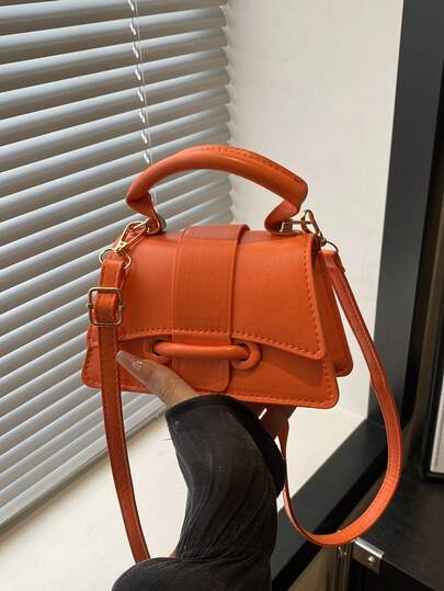 حقيبة أحمر الشفاه عالية الجودة، حقيبة مربعة صغيرة، حقيبة يد متعددة الاستخدامات ذات لون أحادي جديدة، حقيبة نسائية